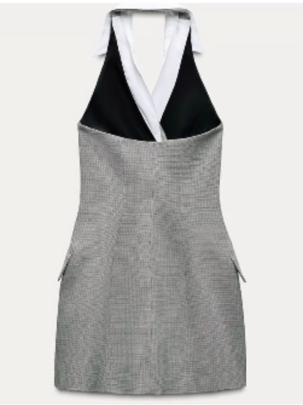 🚨24 Hour Sale 🚨 Zara Double-Breasted Grey Sleeveless Blazer Dress - Picture 6 of 7